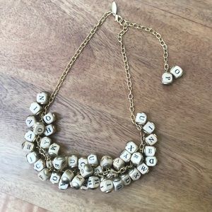 Lenora Dame alphabet necklace